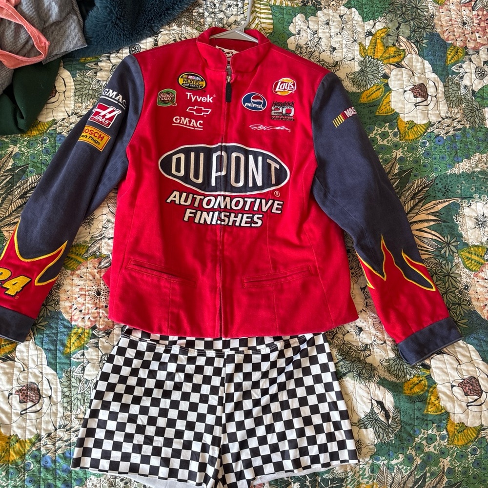 Chase Authentics Red Racing Jacket with Navy and White Accents